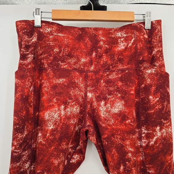 All In Motion Women's Perforated Mesh Leg Opening Active Leggings Orange XXL‎ - Picture 3 of 9